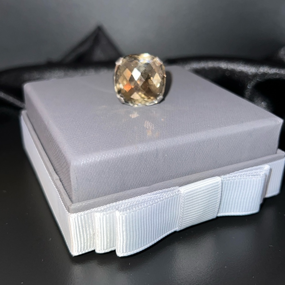 AUTHENTIC Swarovski Vintage Cushion-cut Cocktail Ring, Crystal EUC ✨RARE✨ - Picture 11 of 16